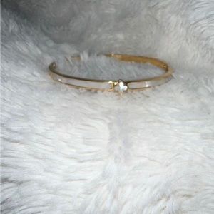 White and gold bracelet